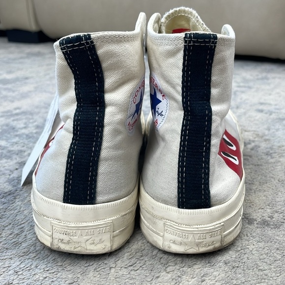 Comme des Garcons PLAY CdG x Converse Chuck Taylor All Star High Top Sneaker 9 - Picture 10 of 14